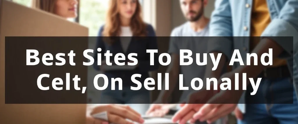 The image shows a community marketplace with diverse items for sale locally.