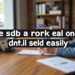 The image shows a person using a laptop to list an item for sale, illustrating how to buy and sell goods online easily.